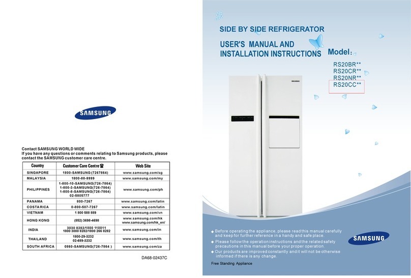 Samsung RS20CC Series User manual