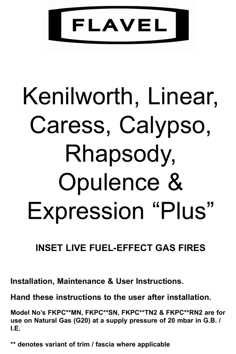 Flavel Calypso Mounting instructions Flavel Calypso Mounting instructions