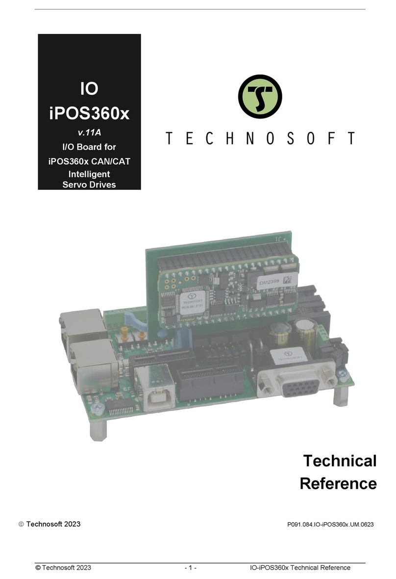 Technosoft iPOS360x MX Use and care manual