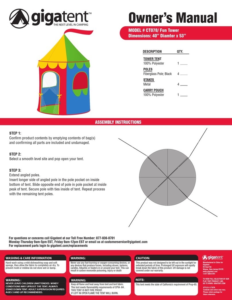 GigaTent CT078 User manual