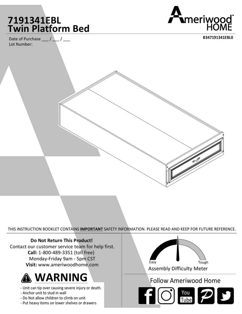 Ameriwood HOME 7191341EBL User manual