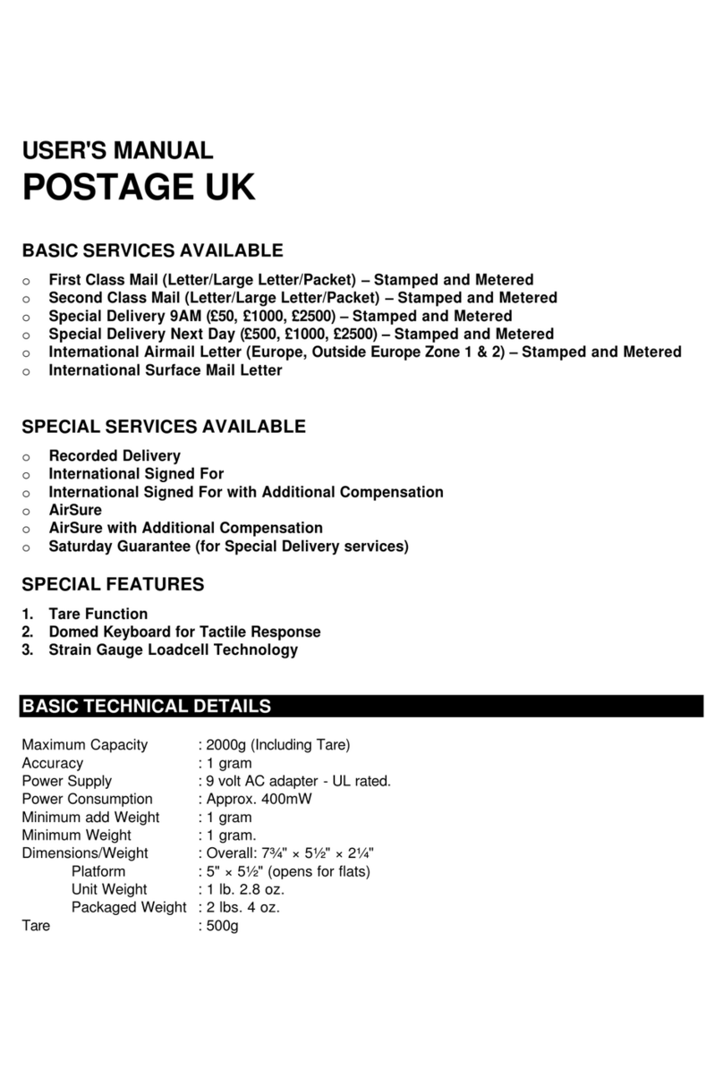 Elane POSTAGE UK User manual