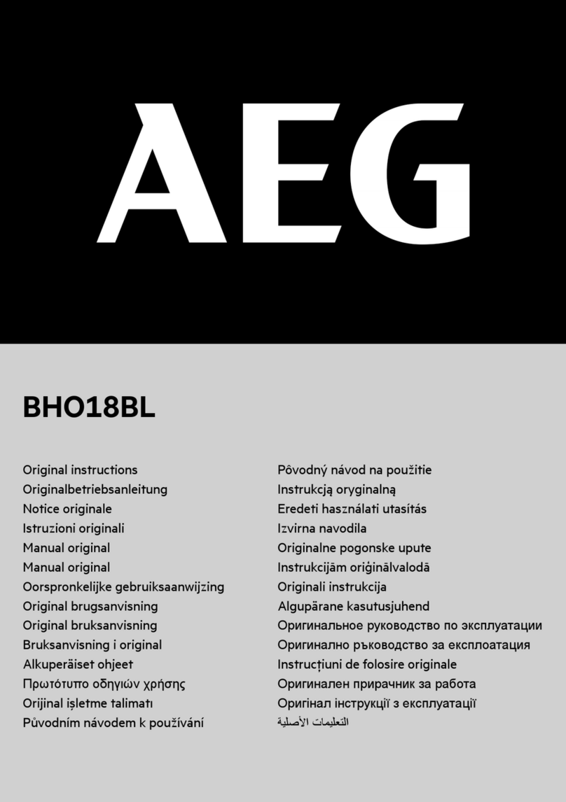 AEG BHO18BL User manual