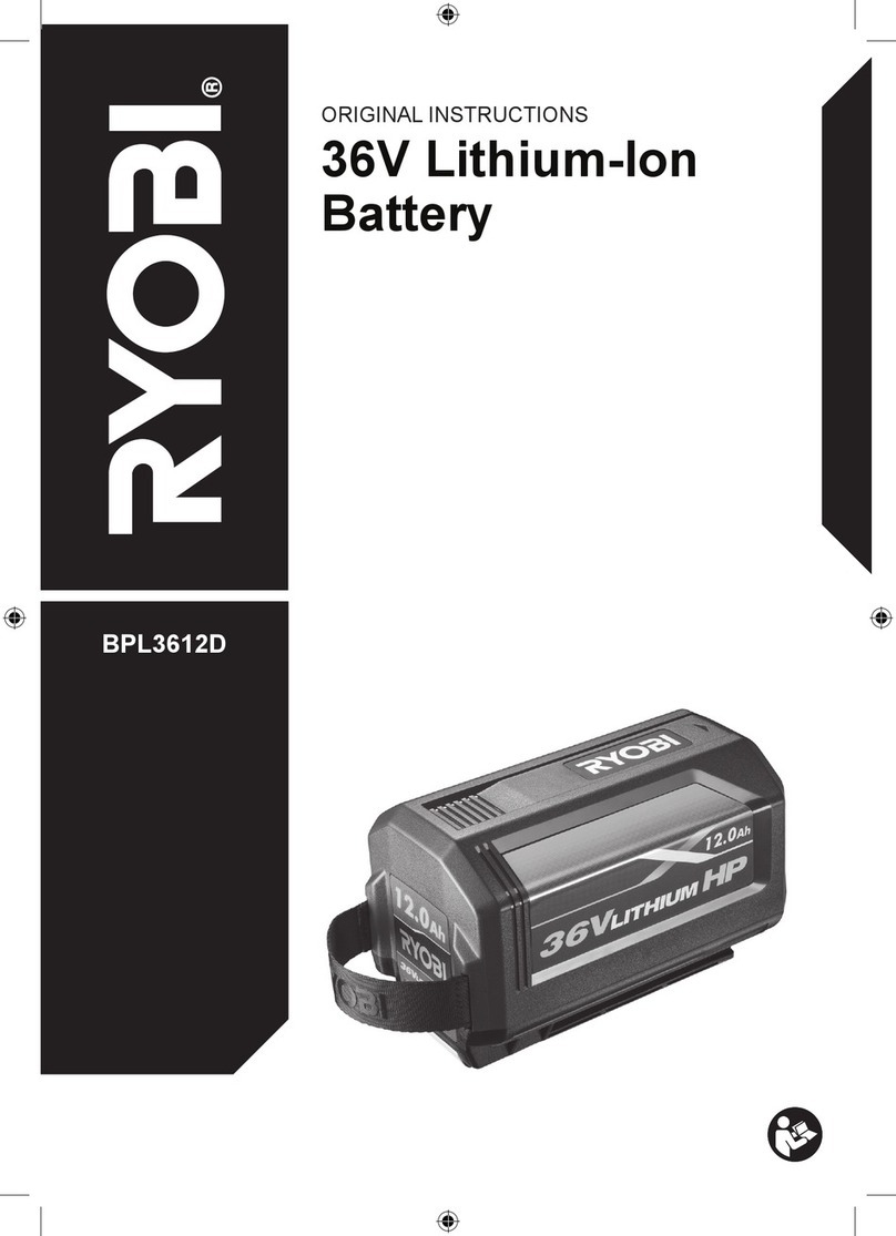 Ryobi BPL3612D User manual
