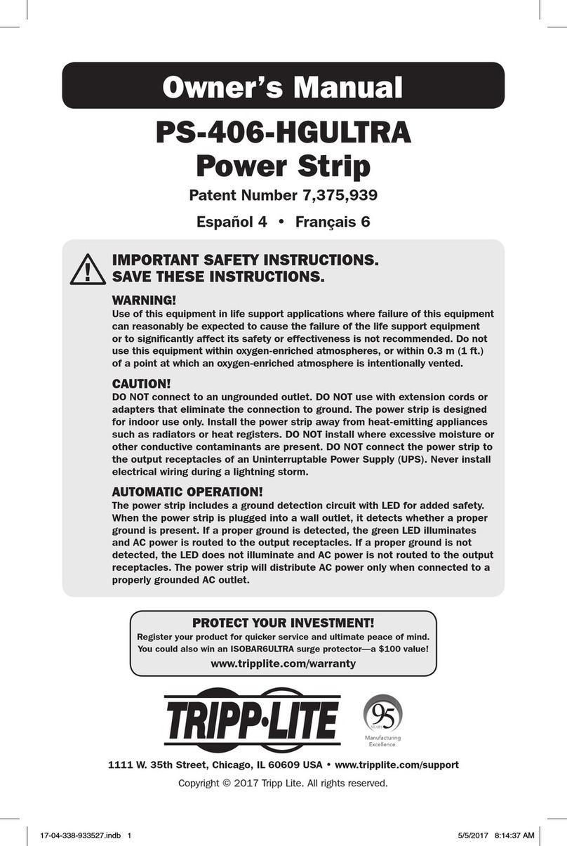 Tripp Lite PS-406-HGULTRA User manual