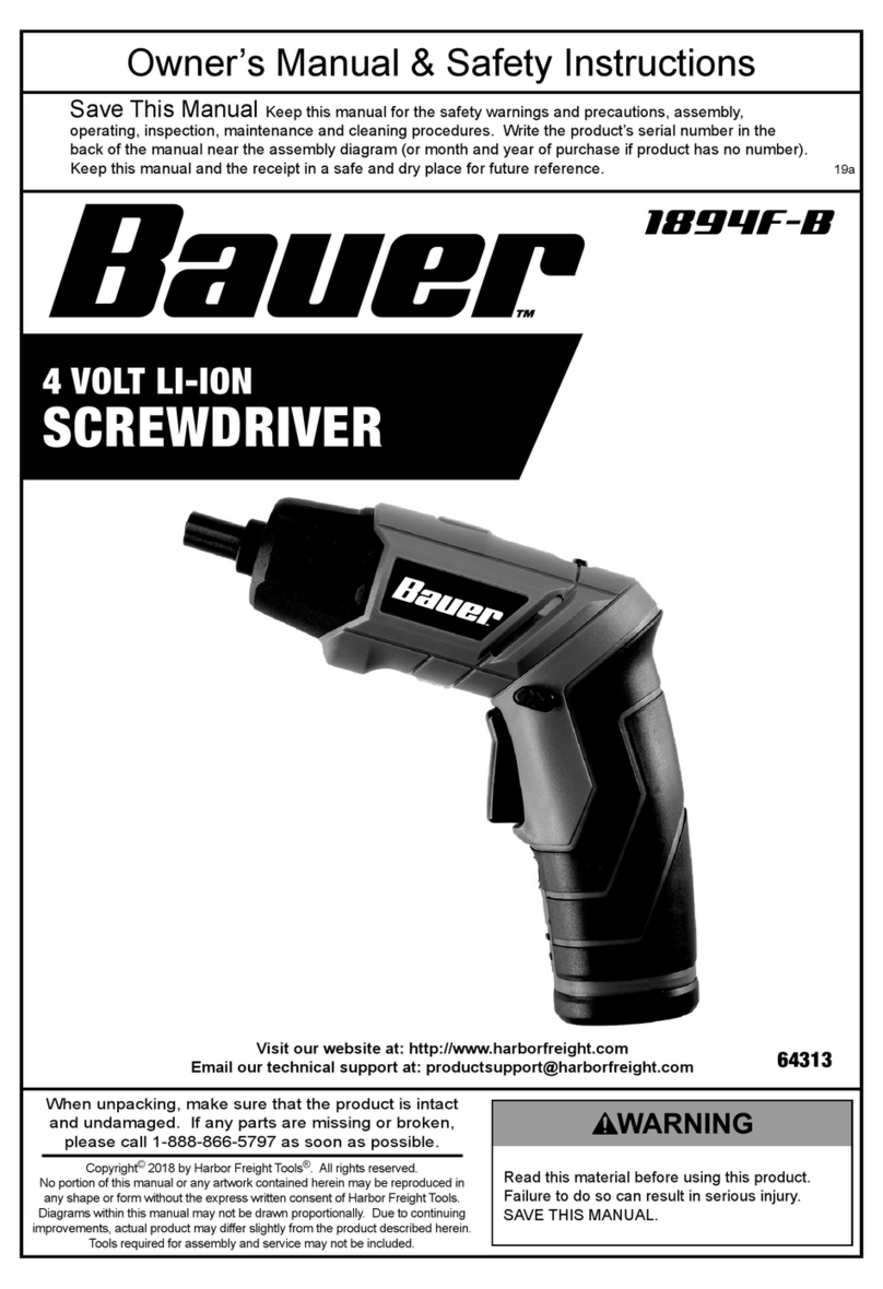 Bauer 64313 Assembly instructions Bauer 64313 Assembly instructions