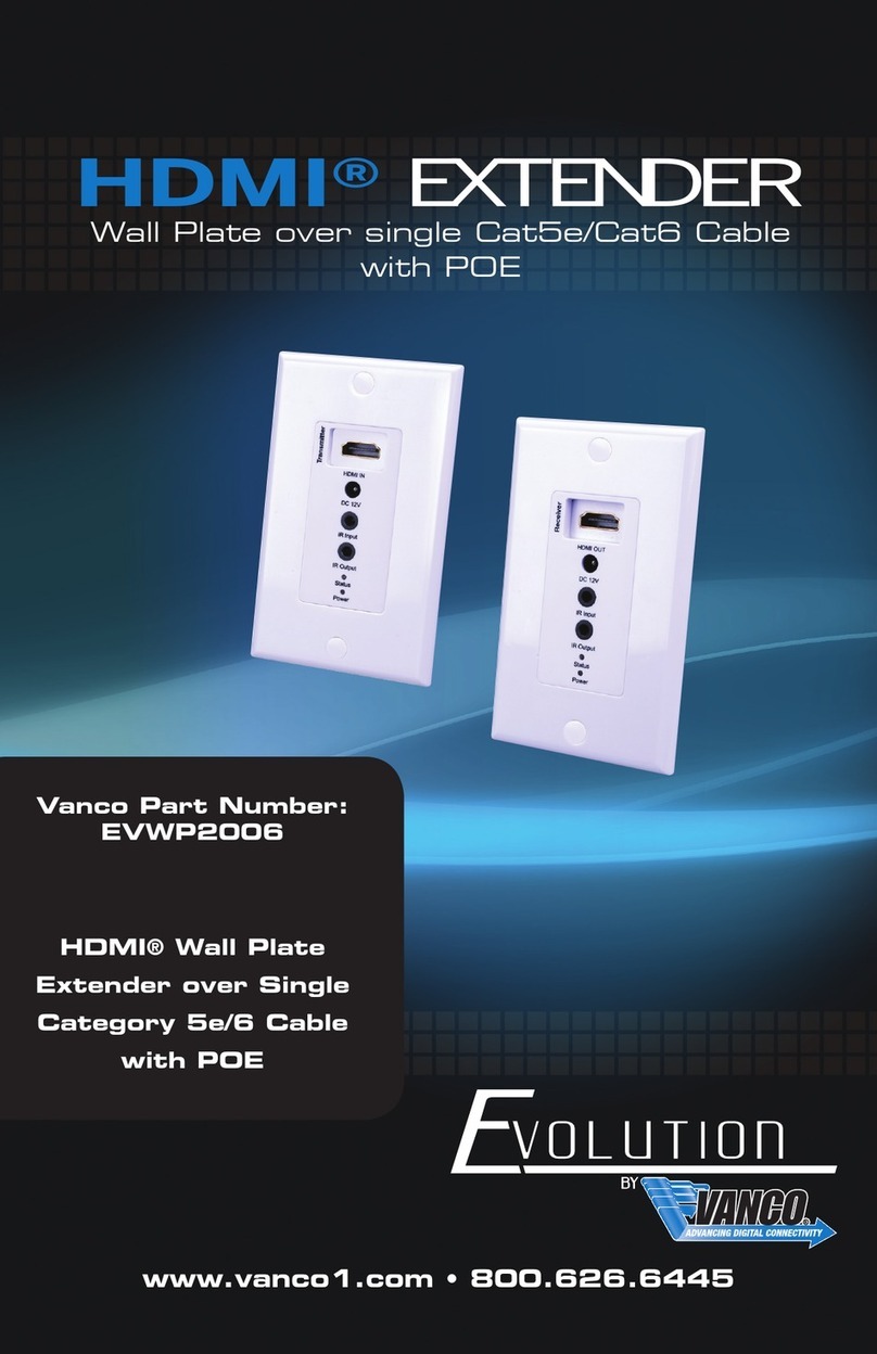 Vanco Evolution EVWP2006 User manual