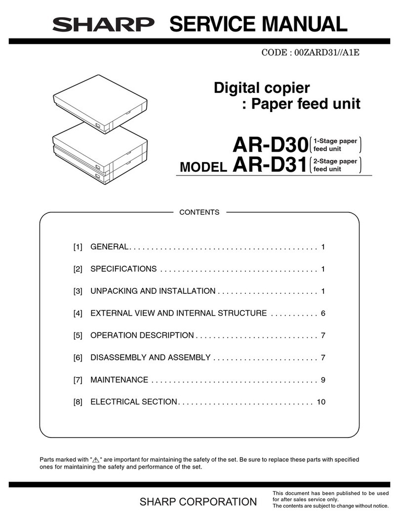 Sharp AR-D30 User manual