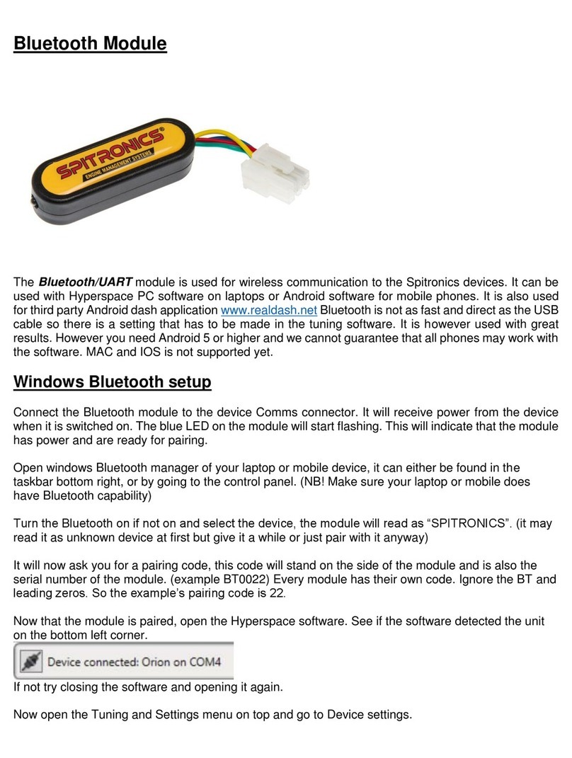Spitronics Bluetooth/UART User manual