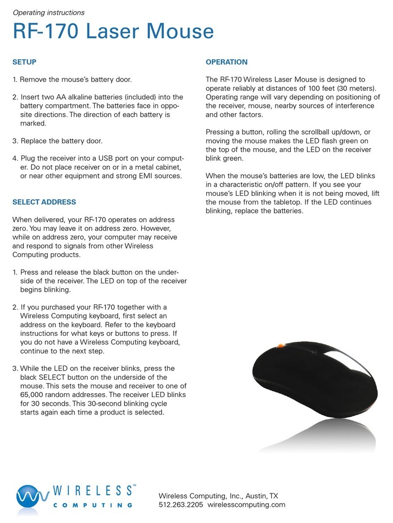 Wireless Computing RF-170 User manual