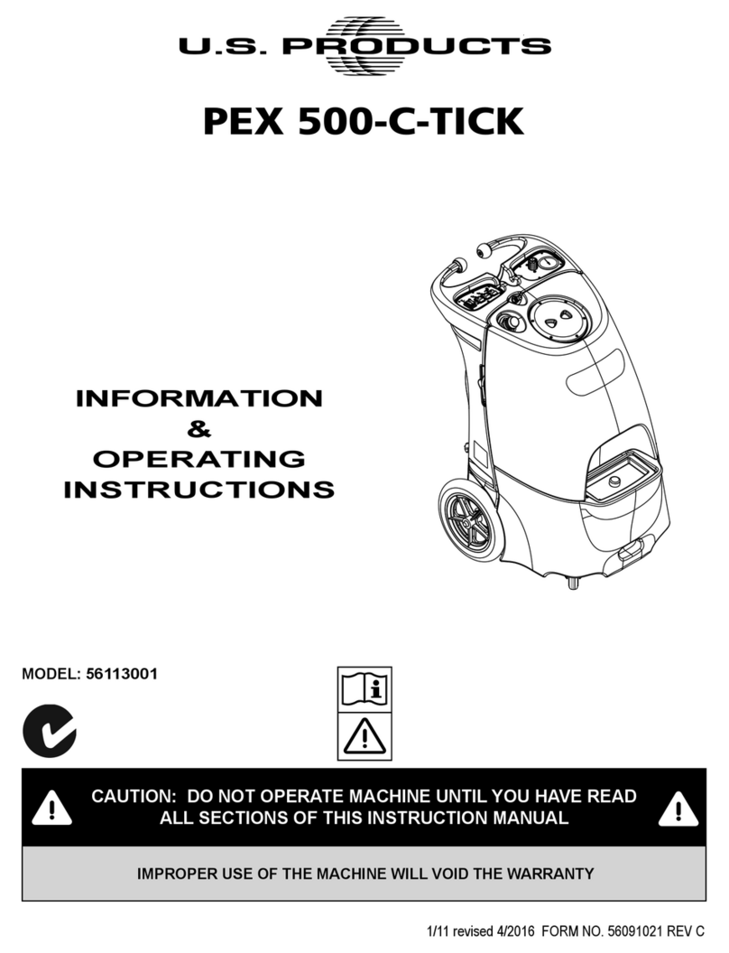 U.S. Products PEX 500-C-TICK Information & operating instructions