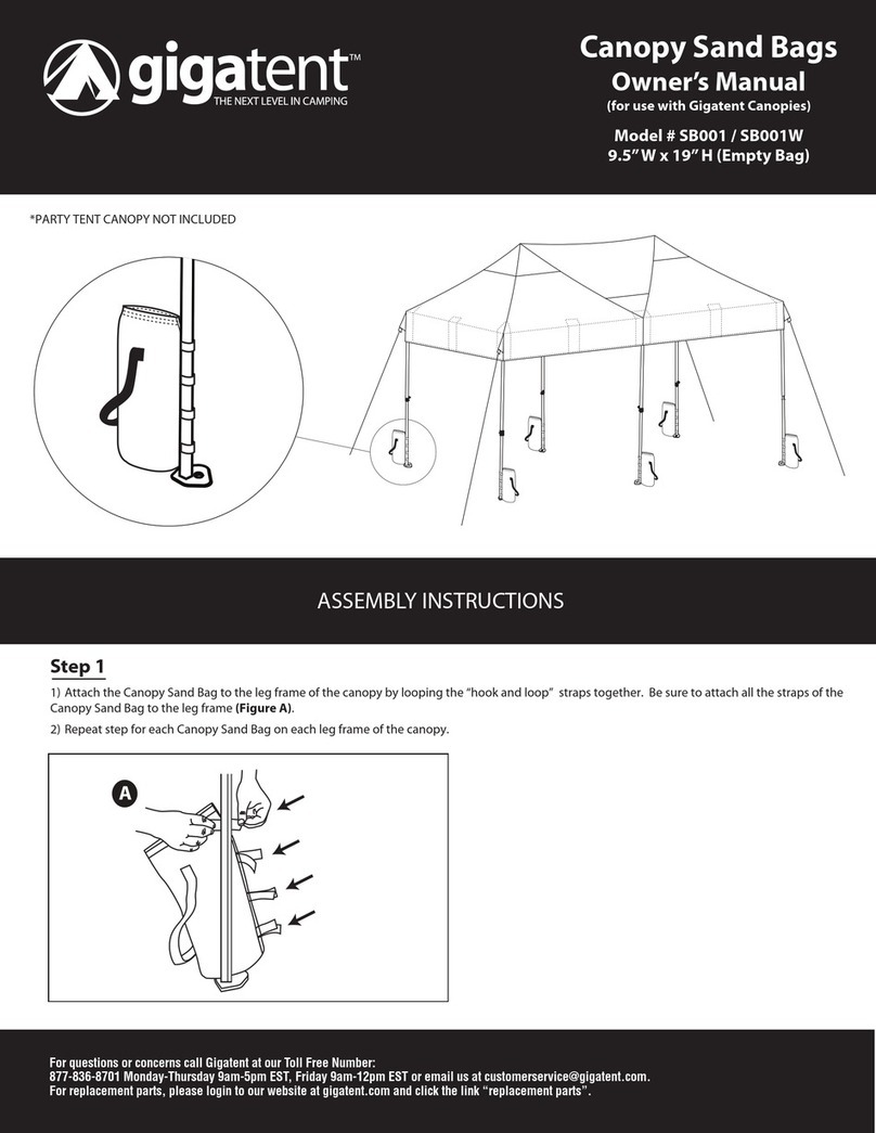 GigaTent SB001 User manual