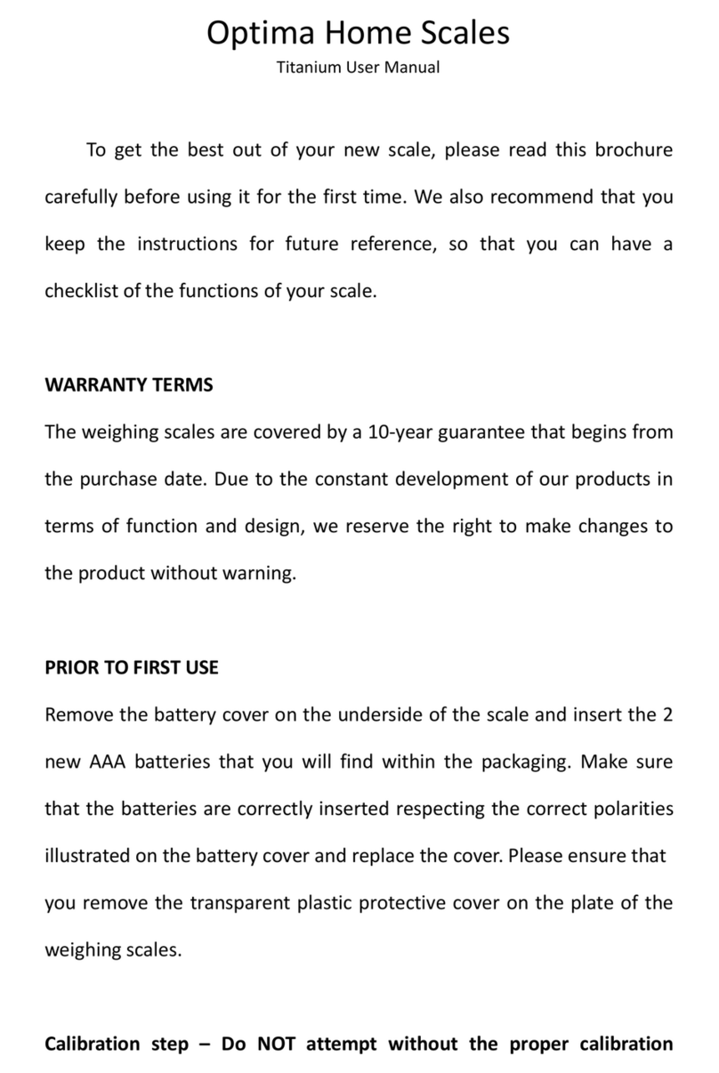 Optima Titanium User manual