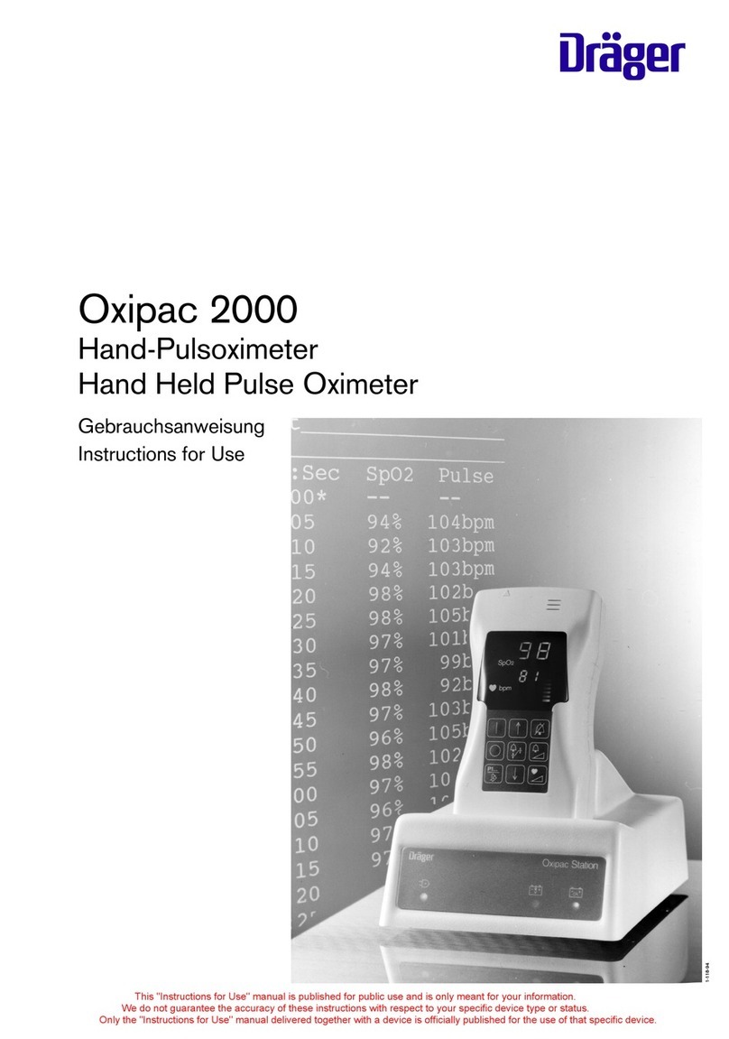 Dräger Oxipac 2000 User manual