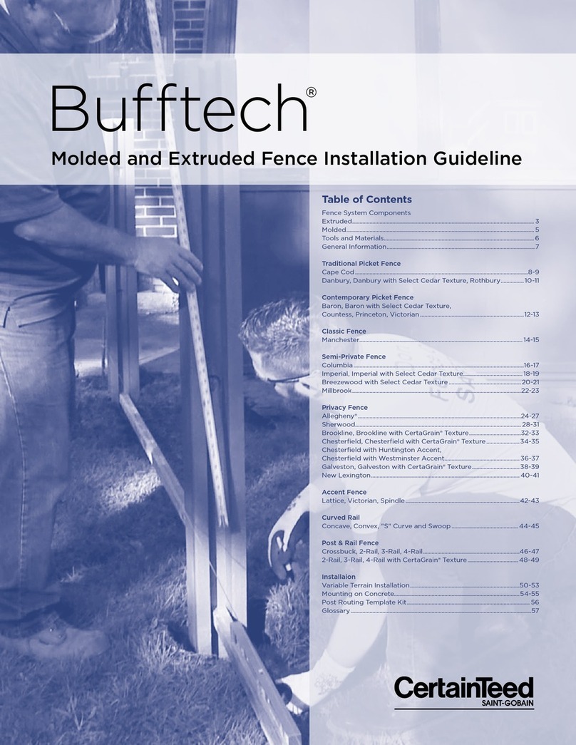 CertainTeed Bufftech Instruction sheet