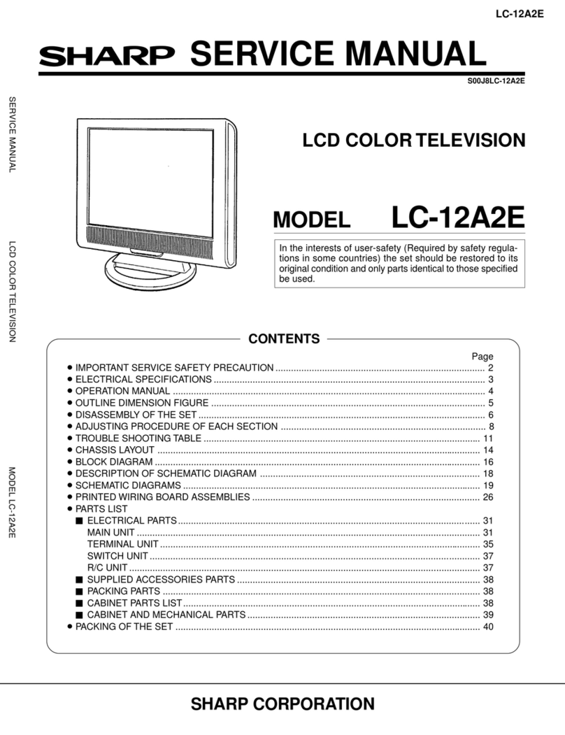 Sharp LC-12A2E User manual