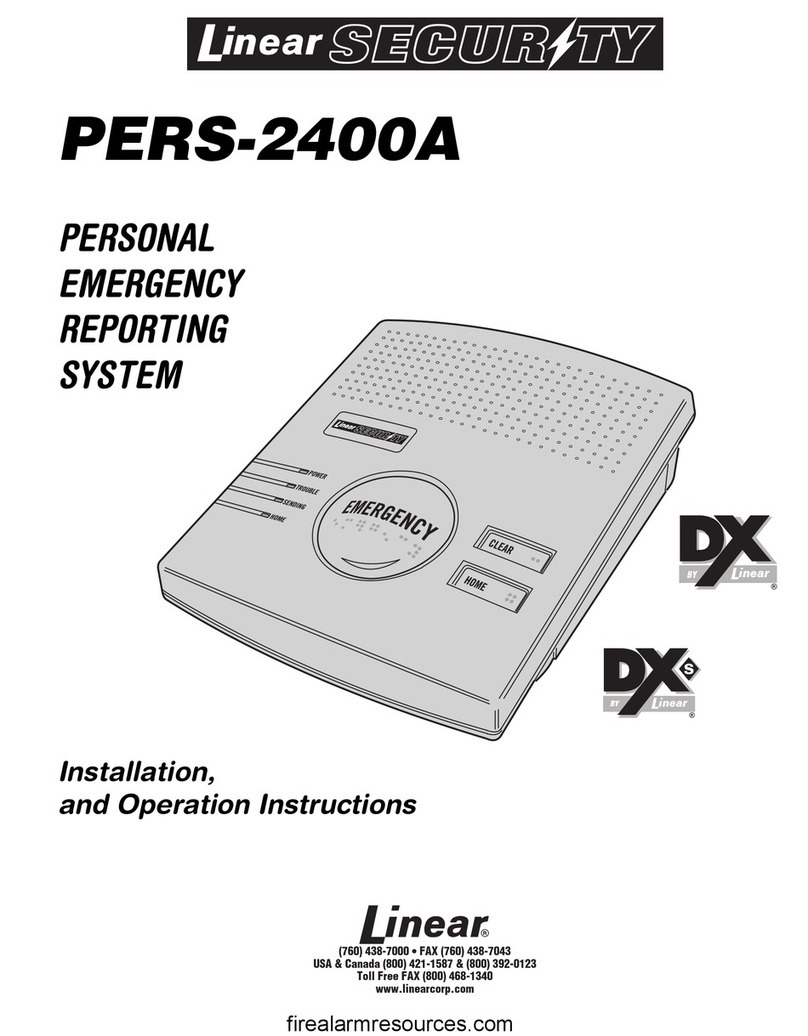 Linear Security PERS2400A Owner's manual