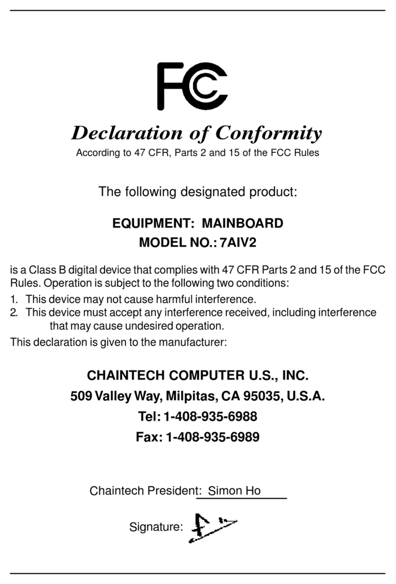 CHAINTECH 7AIV2 User manual