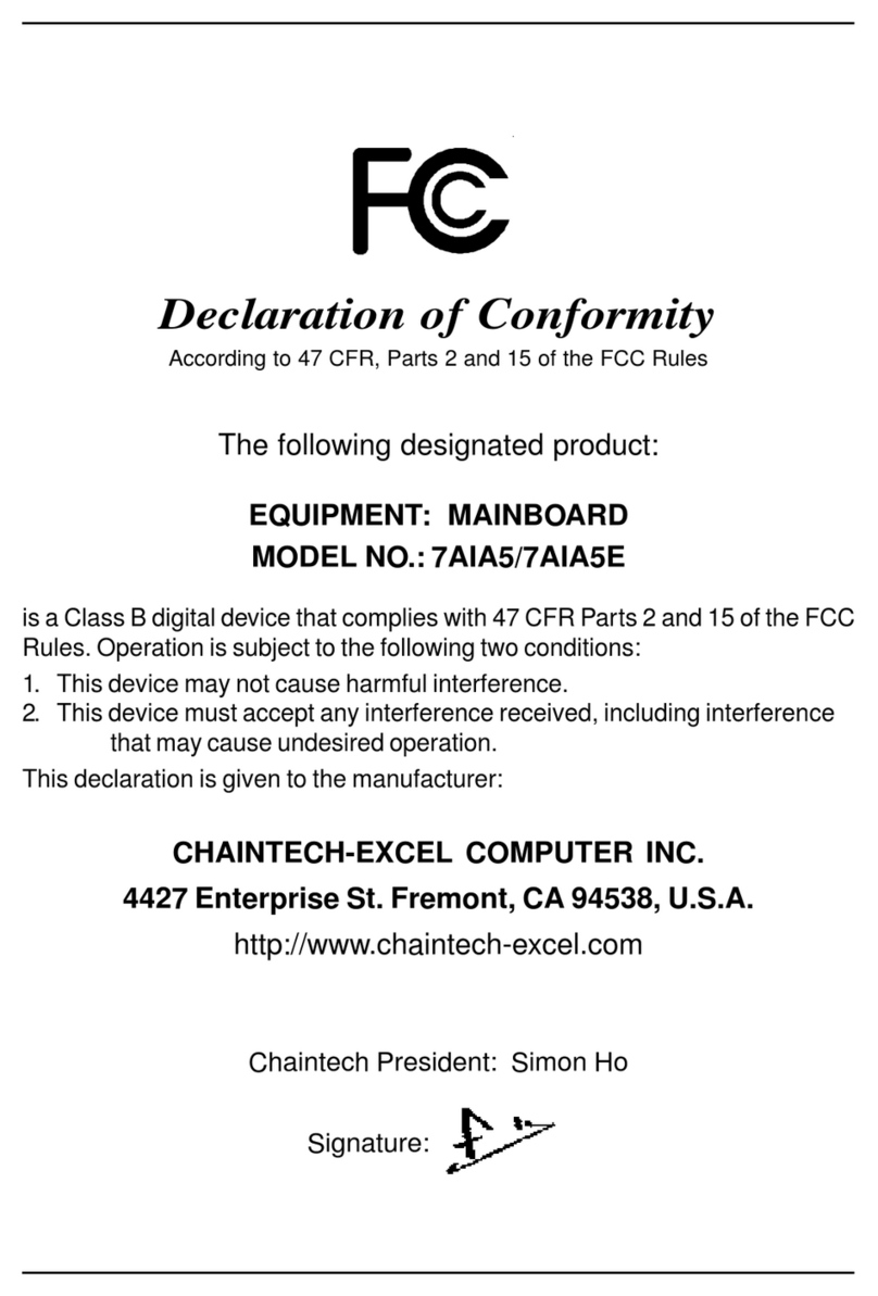 CHAINTECH 7AIA5 User manual