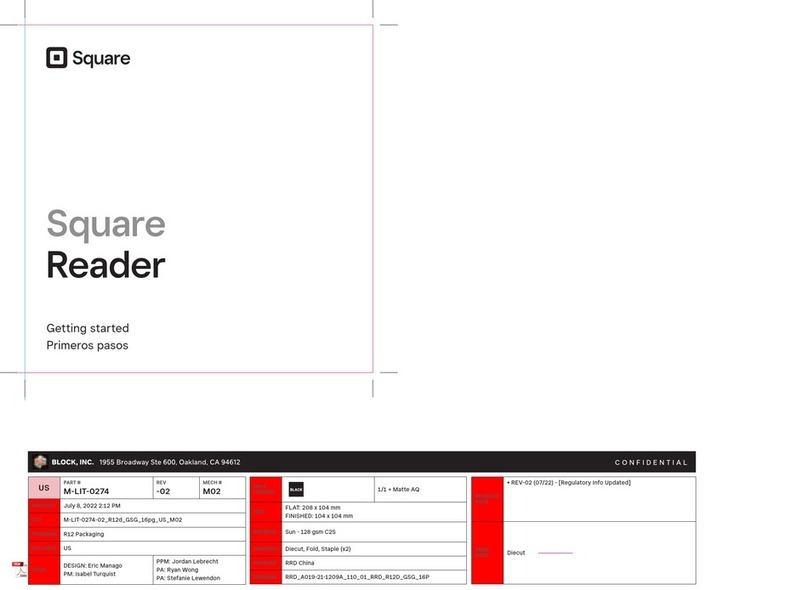 Block Square Reader User manual